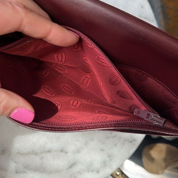 Authentic Cartier Burgundy Wallet And Key Case Bundle - Picture 13 of 15